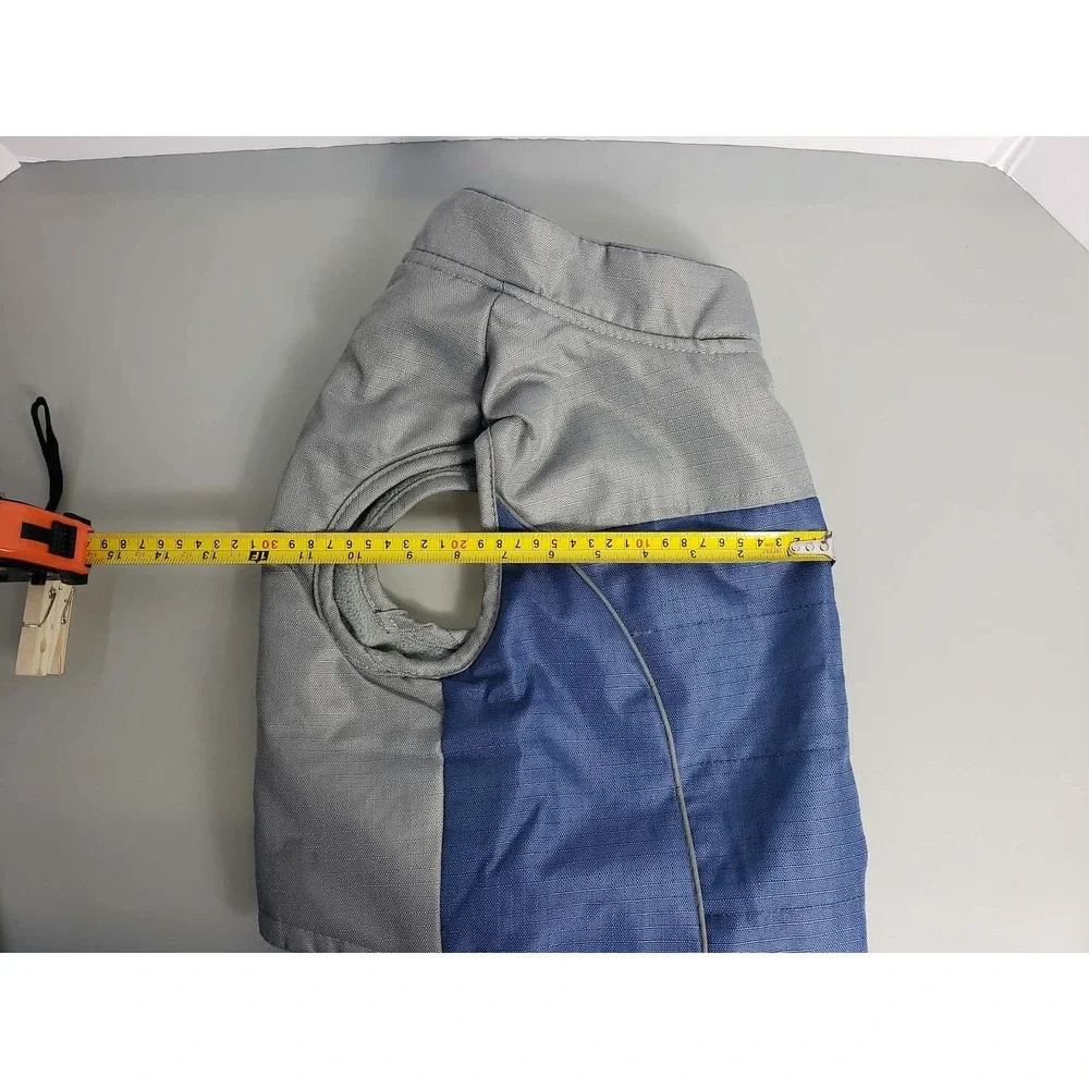ASPCA Blue Gray Fleece Lined Dog Coat Jacket Medium Large Pet Winter Vest‎